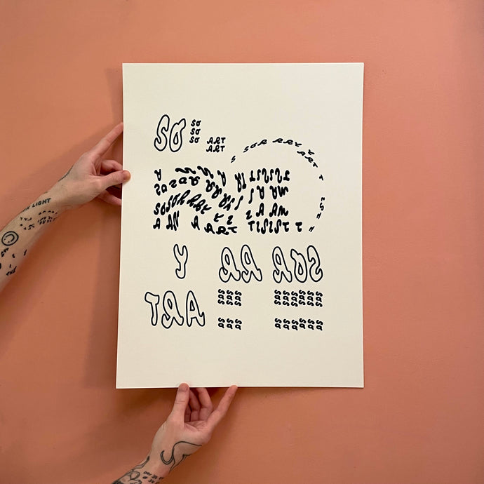 SORRY I AM AN ARTIST print