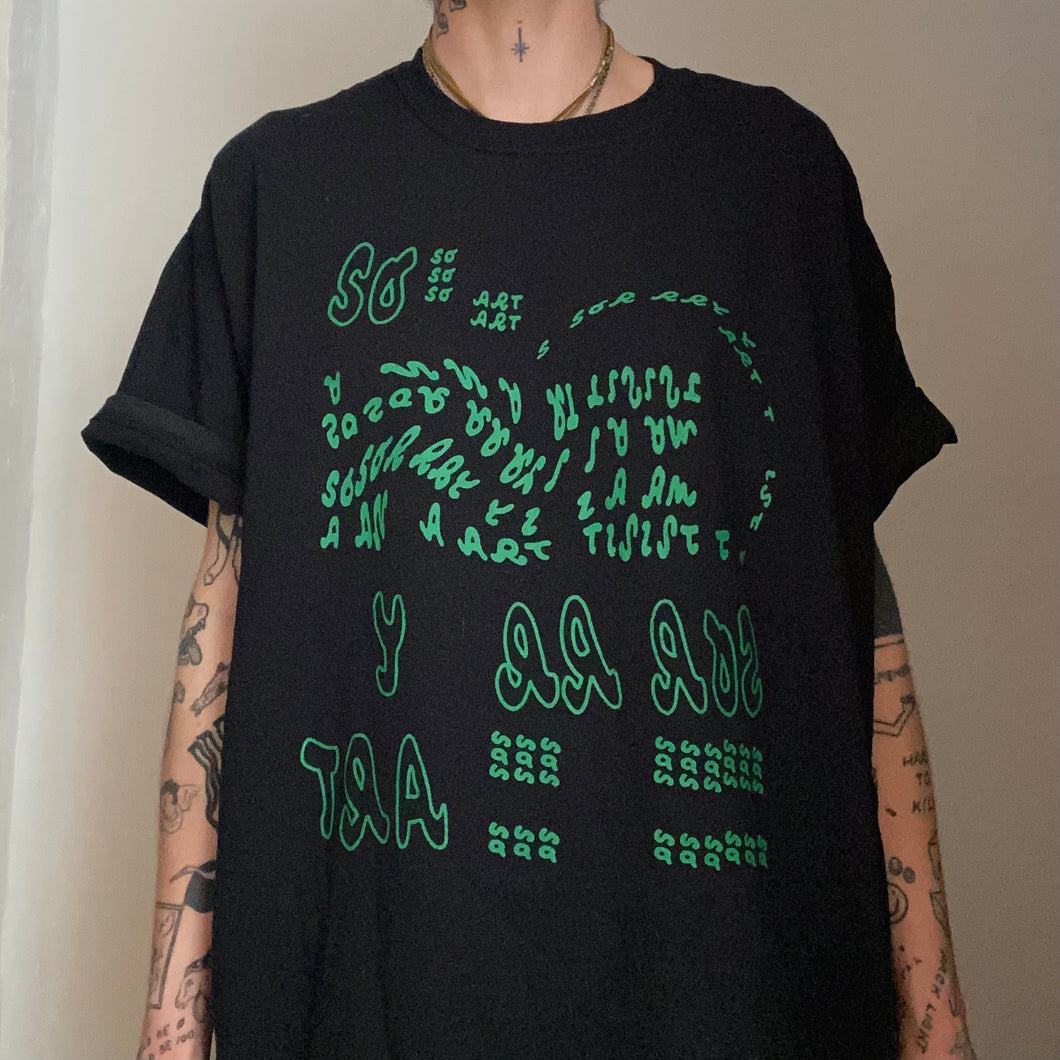 (black) SORRY I AM AN ARTIST tee