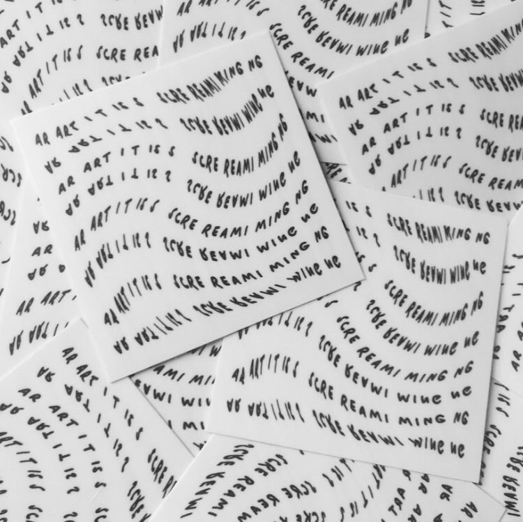 ART IS SCREAMING!!!!! STICKER!!!!!